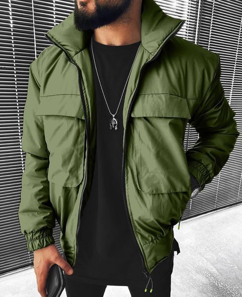 Мужская oversize ветровка в цвете хаки jr-k001kha фото
