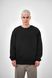 Мужской oversize свитшот в черном цвете peg1_flis фото 1