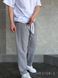 Чоловічі вільні штани у сірому кольорі нф2128-2-S фото 4