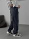 Мужские широкие джинсы Baggy в темно-сером цвете bg-100-600 фото 4