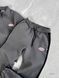 Мужской флисовый спортивный костюм в темно-сером цвете aln9 фото 3