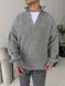 Мужской oversize свитер в сером цвете mr109 фото 3