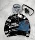 Мужская oversize рубашка в черном цвете rbk2 фото 1