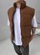 Мужской oversize жилет в коричневом цвете sm2415 фото 4