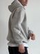 Чоловіче oversize худі на флісі у сірому кольорі u01311 фото 4