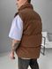 Мужской oversize жилет в коричневом цвете sm2415 фото 6