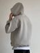 Чоловіче oversize худі на флісі у сірому кольорі u01311 фото 3
