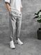 Мужские oversize спортивные брюки в сером цвете нф1939 фото 4