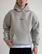 Чоловіче oversize худі на флісі у сірому кольорі u01311 фото 1