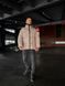 Мужская зимняя oversize куртка в бежевом цвете rd490 фото 7