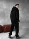 Мужской oversize спортивный костюм в черном цвете kos23 фото 6