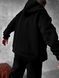 Мужской oversize спортивный костюм в черном цвете kos23 фото 7
