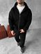 Мужской oversize спортивный костюм в черном цвете kos23 фото 2