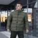 Чоловіча базова зимова куртка у кольорі хакі owku2686kh фото 1