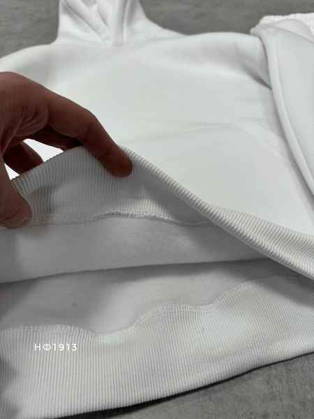Мужской костюм худи+брюки в белом цвете нф1913 фото