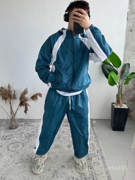 Мужской oversize костюм в голубом цвете eta145 фото