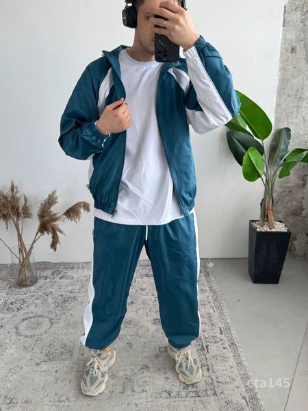 Мужской oversize костюм в голубом цвете eta145 фото