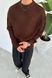 Мужской oversize свитер в коричневом цвете mr128 фото 1