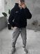 Мужское oversize худи в черном цвете fut1n фото 3