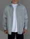Чоловіча oversize сорочка у сірому кольорі oh890 фото 1