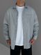 Чоловіча oversize сорочка у сірому кольорі oh890 фото 2
