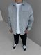 Чоловіча oversize сорочка у сірому кольорі oh890 фото 5