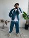 Мужской oversize костюм в голубом цвете eta145 фото 3
