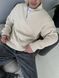 Мужской oversize свитер в бежевом цвете mr108 фото 9