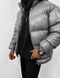 Чоловіча зимова oversize куртка у графітовому кольорі ah2238 фото 3