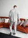 Чоловічий oversize костюм сорочка + штани у сірому кольорі rb8 фото 5