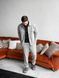 Чоловічий oversize костюм сорочка + штани у сірому кольорі rb8 фото 4