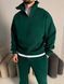 Чоловічий oversize костюм світшот+штани у зеленому кольорі kos52 фото 4