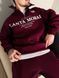 Мужской oversize костюм свитшот+брюки с принтом в бордовом цвете kos60 фото 10