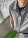 Чоловічий oversize костюм у сірому кольорі liam9 фото 6