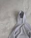 Мужское oversize худи на флисе в сером цвете x4_flis фото 4