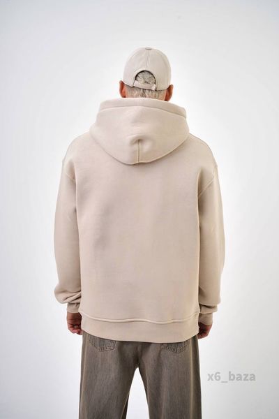 Чоловіче oversize худі у бежевому кольорі x6_baza-Xs фото