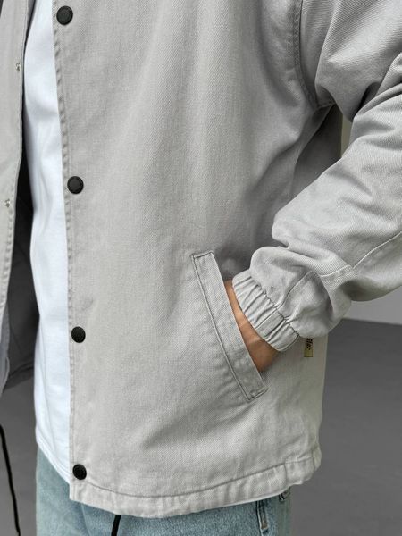 Мужская oversize джинсовая куртка в сером цвете gs2390 фото
