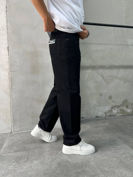 Мужские свободные джинсы Baggy в черном цвете sn-3013-k3 фото