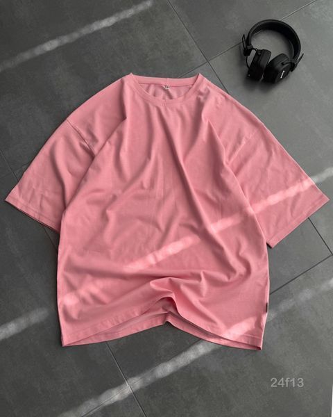 Мужская oversize футболка в розовом цвете 24f13-Xs фото
