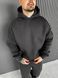 Чоловіче oversize худі в графітовому кольорі xu42 фото 1