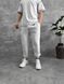 Мужские oversize спортивные брюки в белом цвете нф1940 фото 1