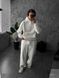 Мужской oversize спортивный костюм в белом цвете dzas5n фото 3