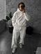 Мужской oversize спортивный костюм в белом цвете dzas5n фото 1