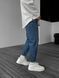 Мужские джинсы МОМ из денима в синем цвете ke362-1 фото 5