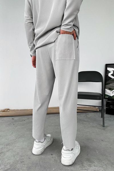 Мужской костюм в сером цвете mr3049 фото