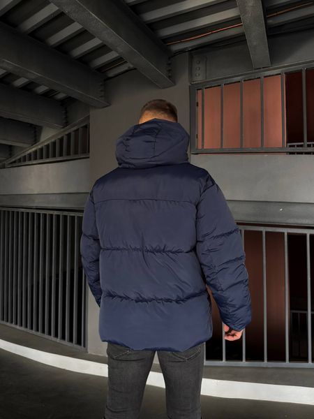 Мужская зимняя oversize куртка в синем цвете rd489 фото