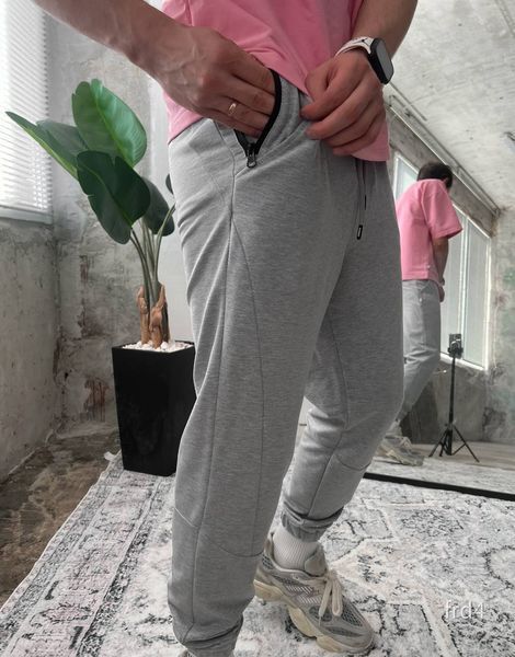 Мужские спортивные брюки в сером цвете frd4 фото