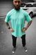 Мужская oversize футболка в зеленом цвете 1386630543 фото 3