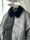 Чоловіча зимова куртка з коміром у сірому кольорі kk10grey фото 2