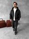 Чоловічий oversize спортивний костюм у графітовому кольорі kos24 фото 2